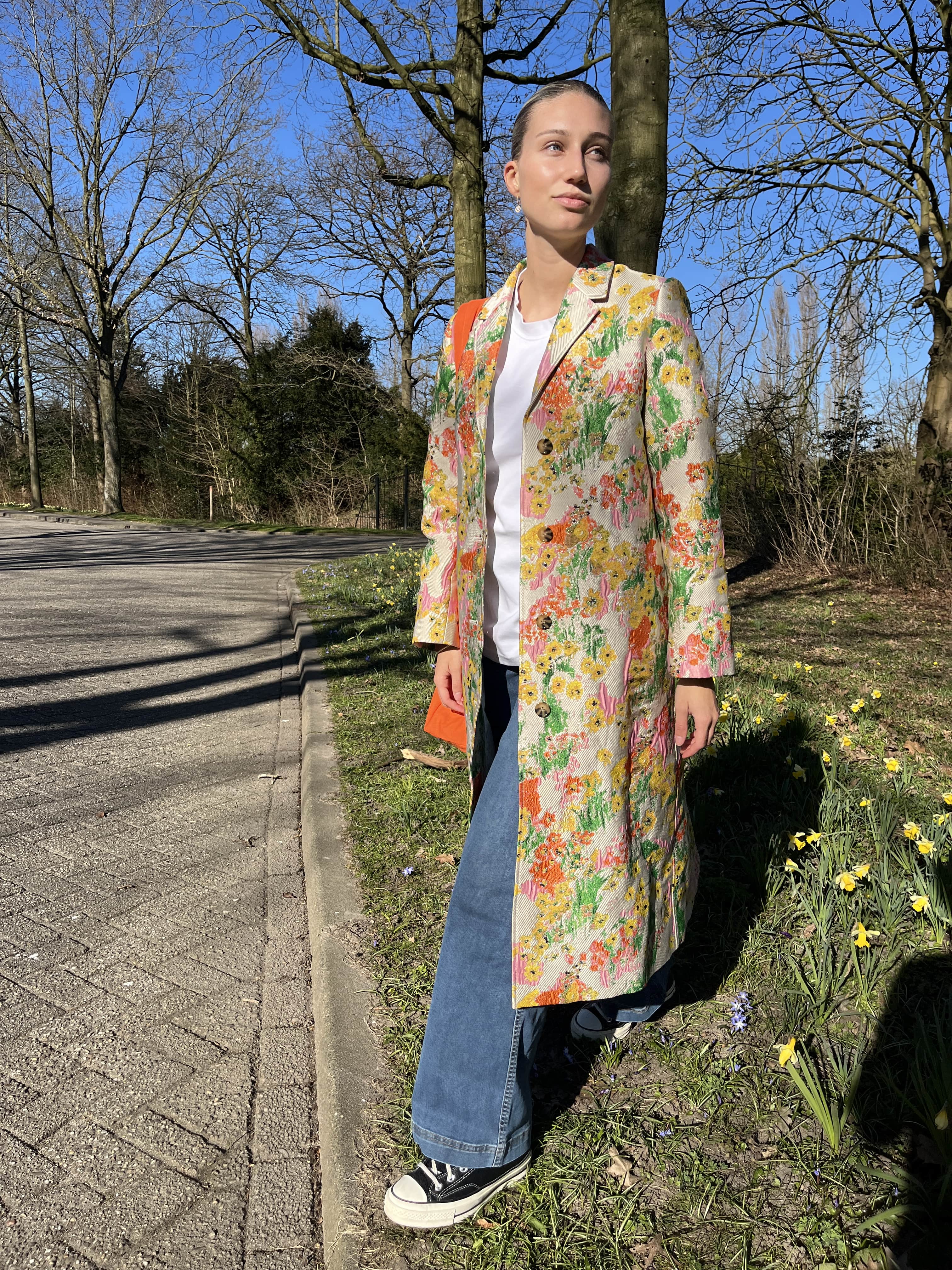 Jacquard geweven vintage coat - Image 3