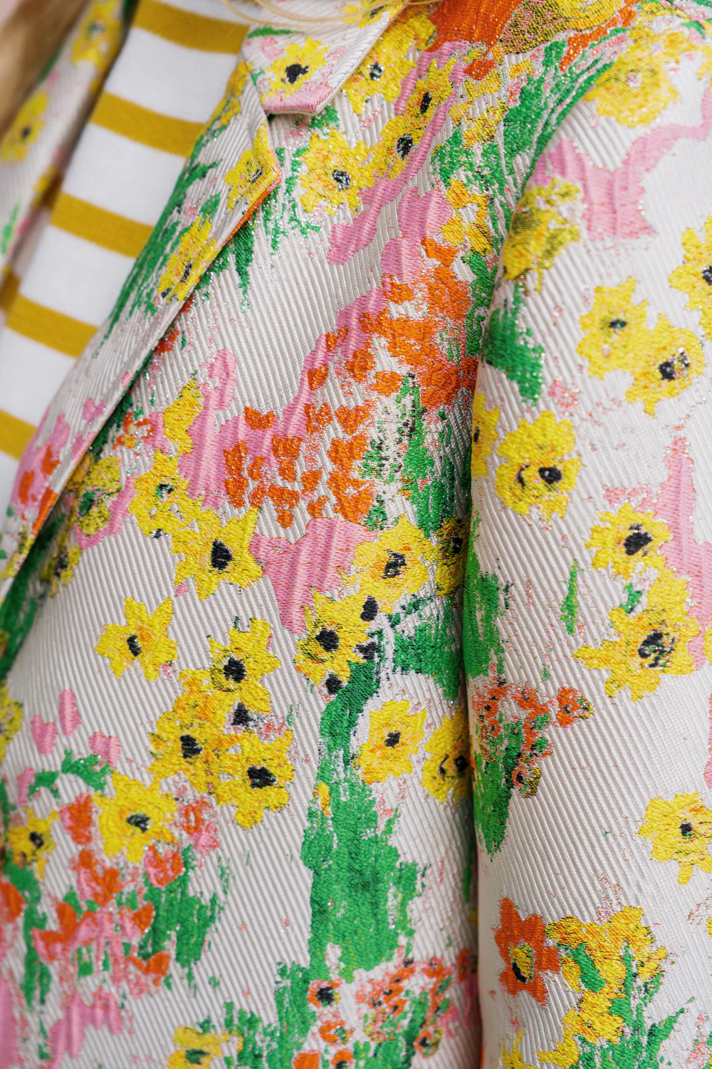Jacquard geweven vintage coat - Image 5