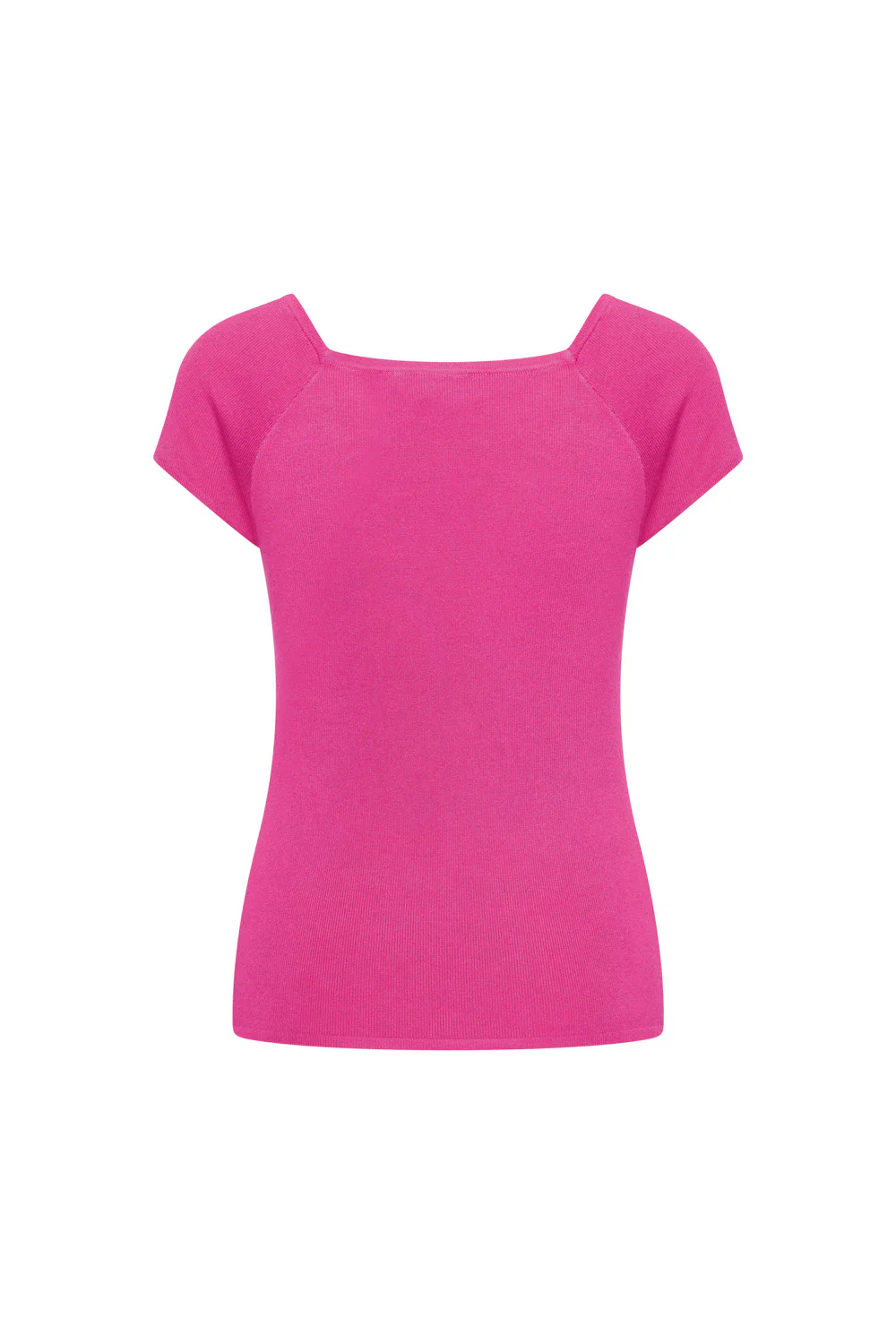 Bamboe viscose top met vierkante hals - Image 11