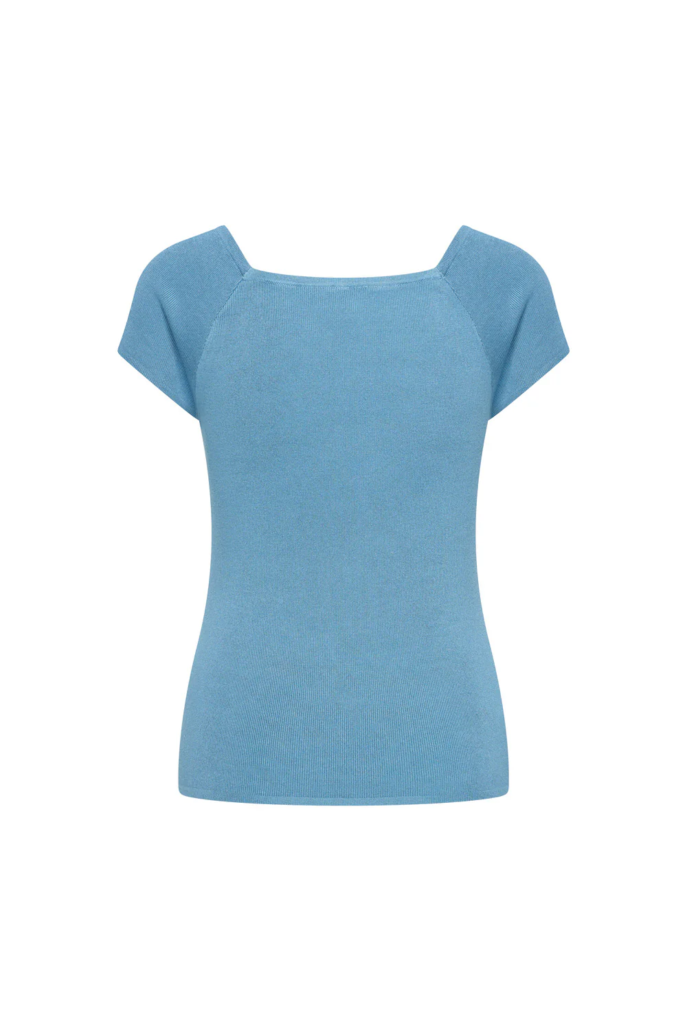 Bamboe viscose top met vierkante hals - Image 13