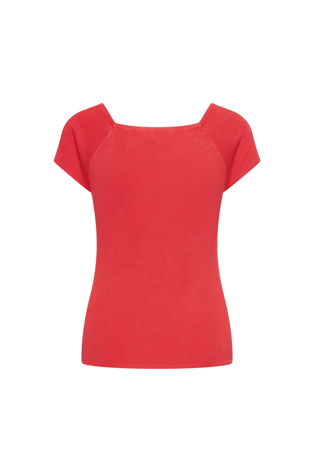 Bamboe viscose top met vierkante hals - Image 15