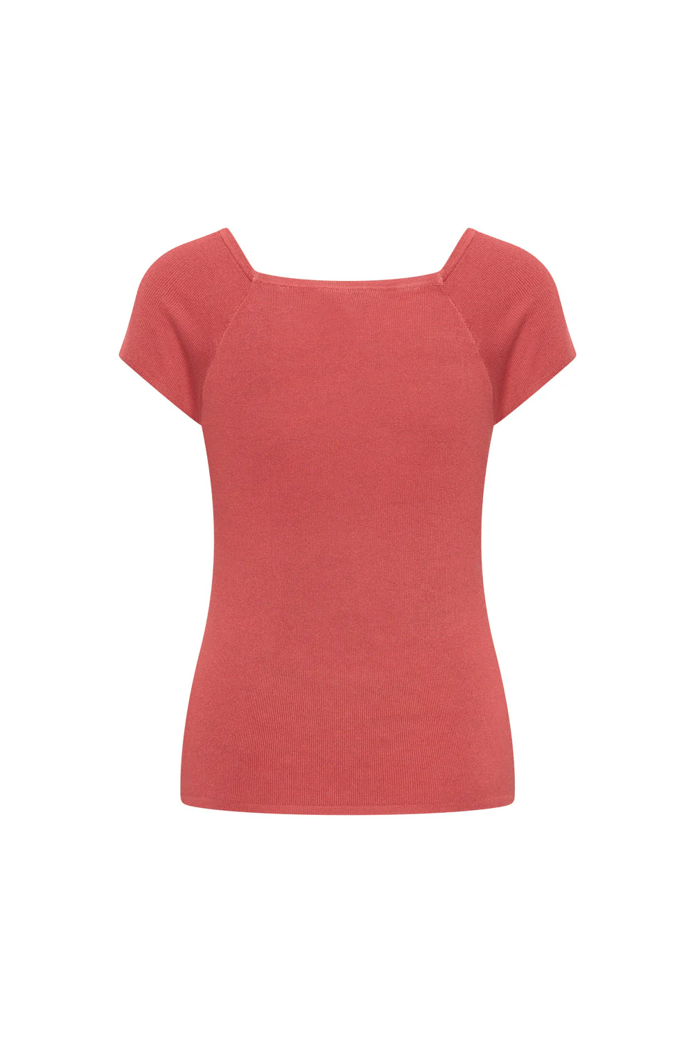 Bamboe viscose top met vierkante hals - Image 17