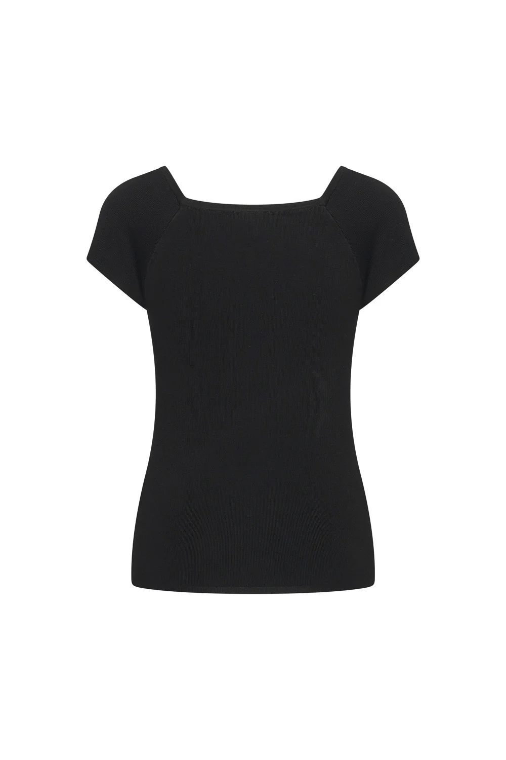Bamboe viscose top met vierkante hals - Image 19
