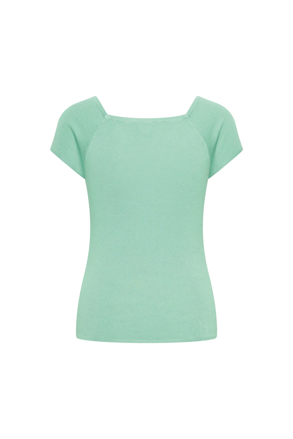 Bamboe viscose top met vierkante hals - Image 21