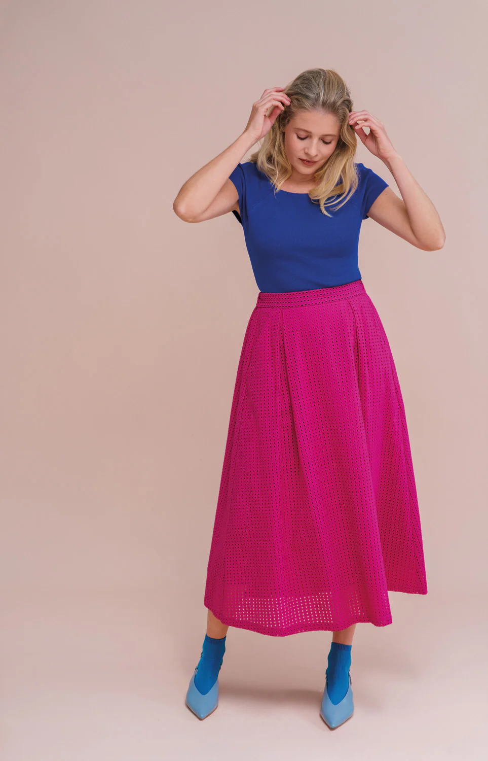 Bamboe viscose top met vierkante hals - Image 24