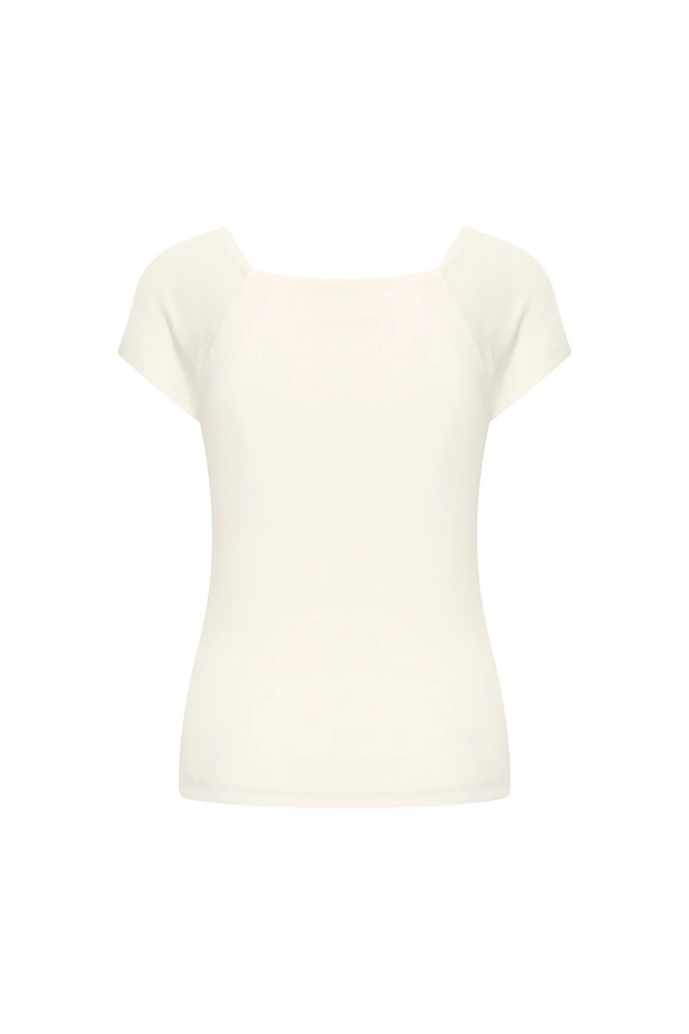 Bamboe viscose top met vierkante hals - Image 5