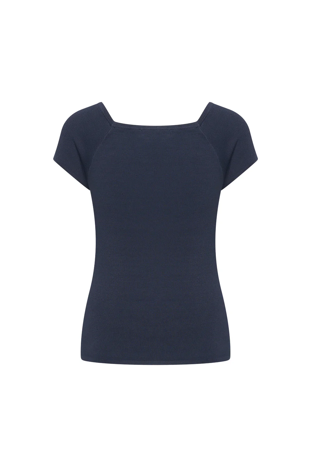 Bamboe viscose top met vierkante hals - Image 7