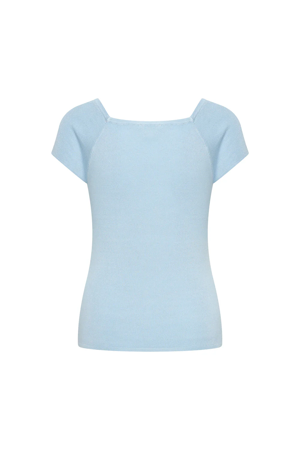 Bamboe viscose top met vierkante hals - Image 9