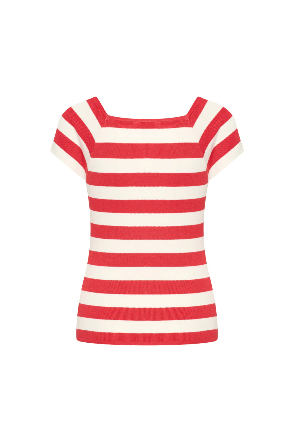 Bamboe viscose top met vierkante hals - Image 4