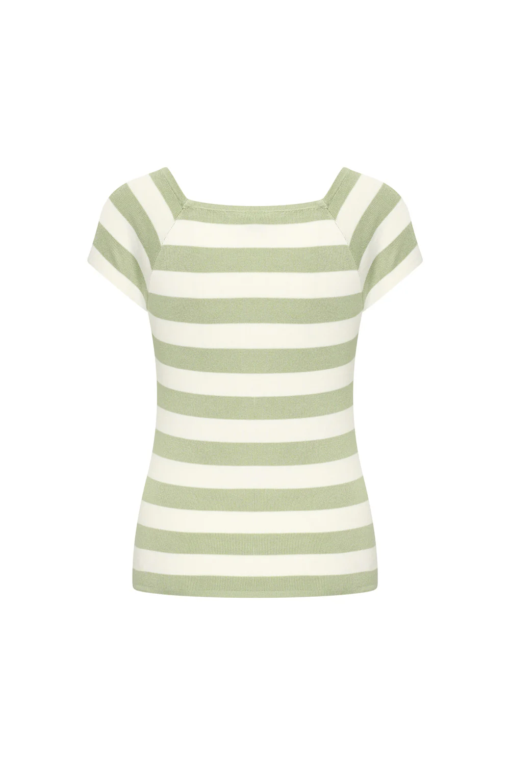 Bamboe viscose top met vierkante hals - Image 6