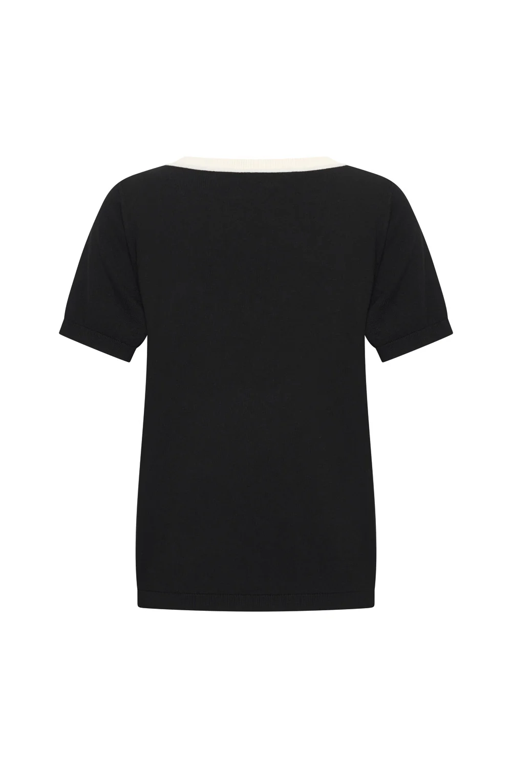 Bamboe viscose top met kleurrijke V-hals - Image 7