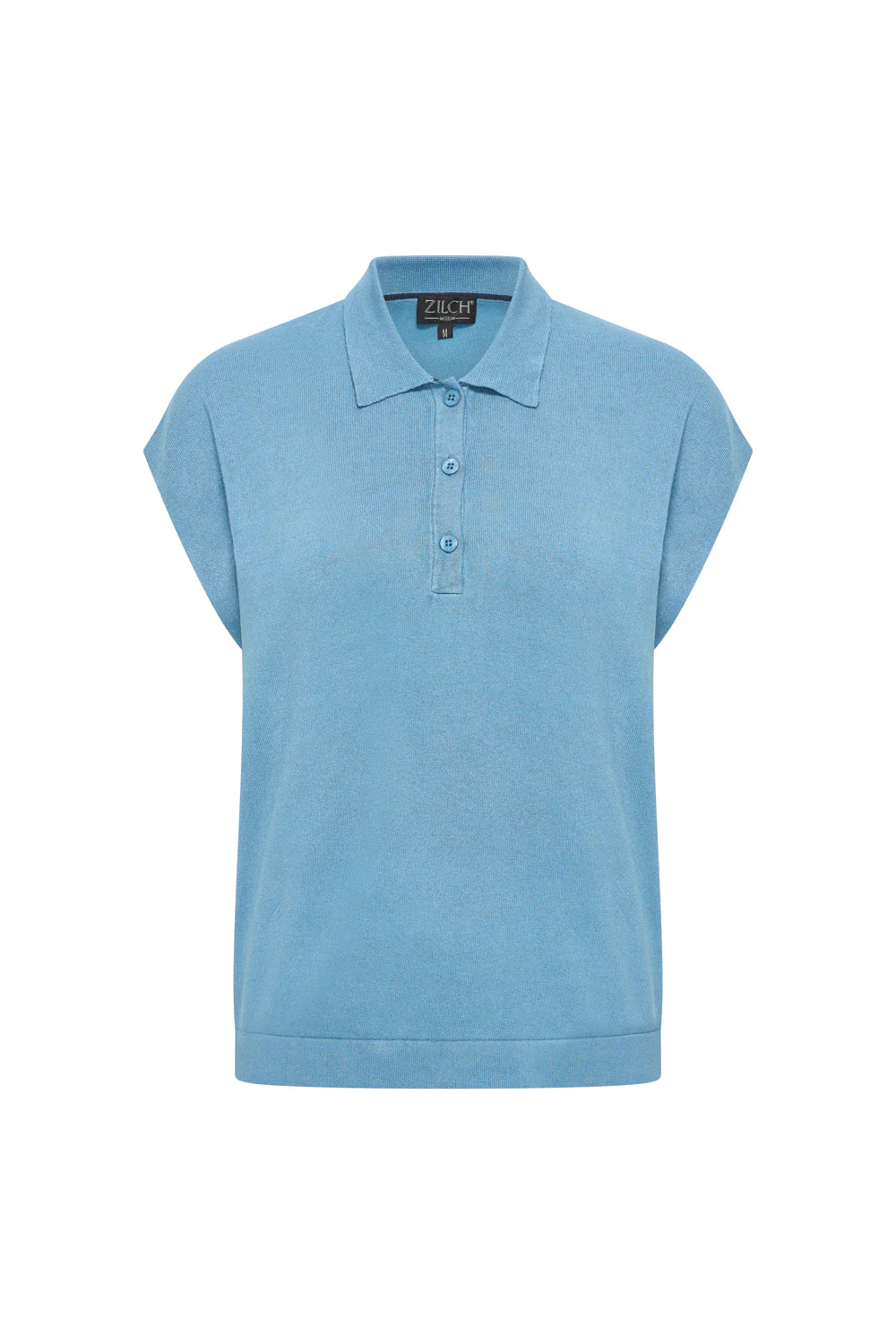 bamboe viscose top met polo kraagje en kapmouwtje - Image 10