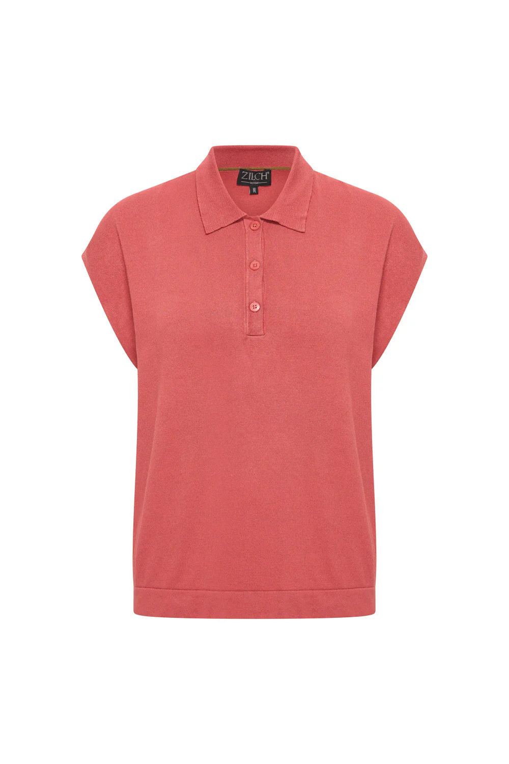 bamboe viscose top met polo kraagje en kapmouwtje - Image 14