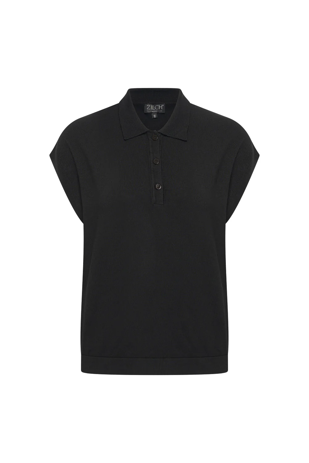bamboe viscose top met polo kraagje en kapmouwtje - Image 16