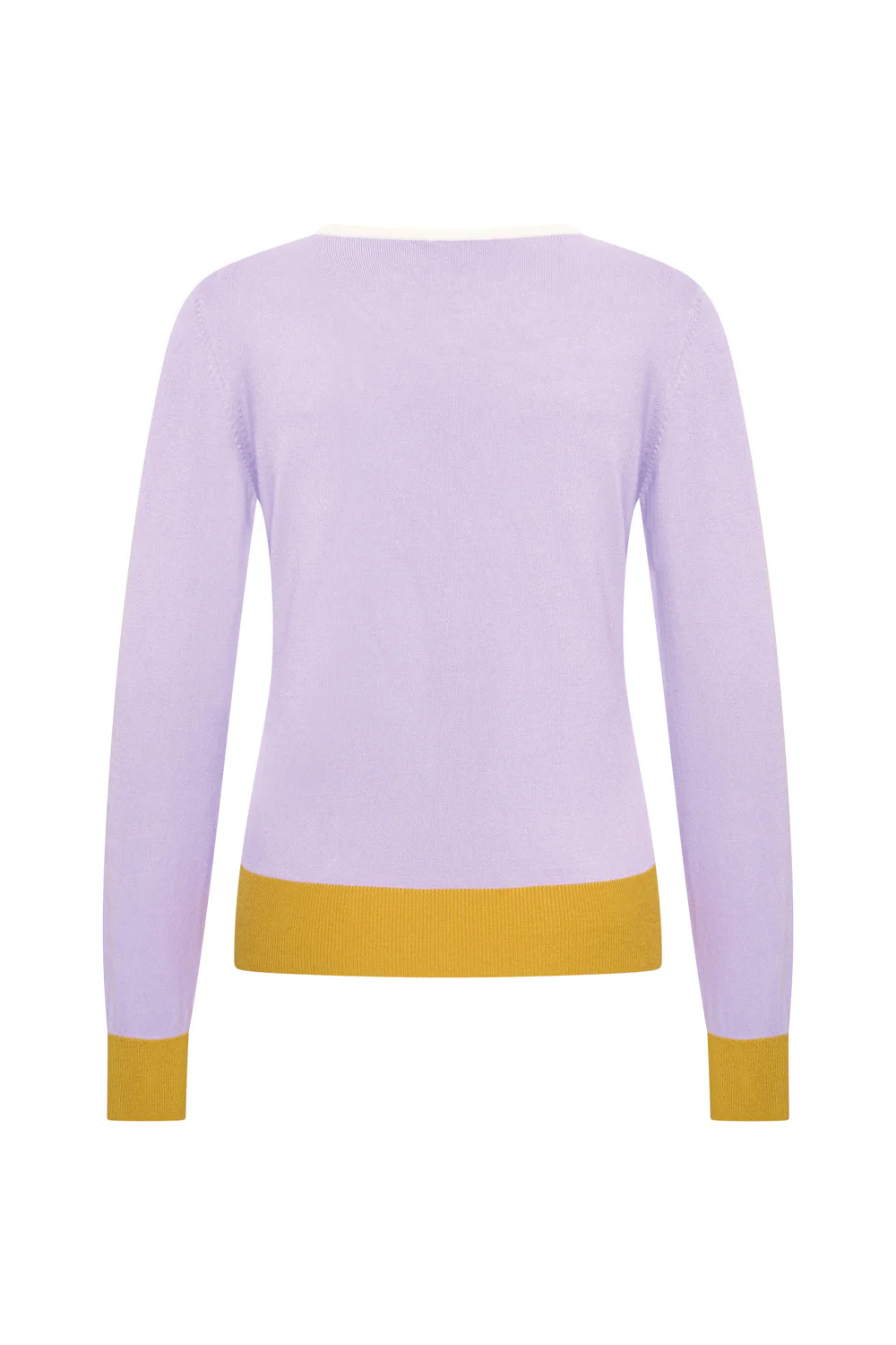 Meerkleurig basisvest van bamboe viscose met ronde hals - Image 4