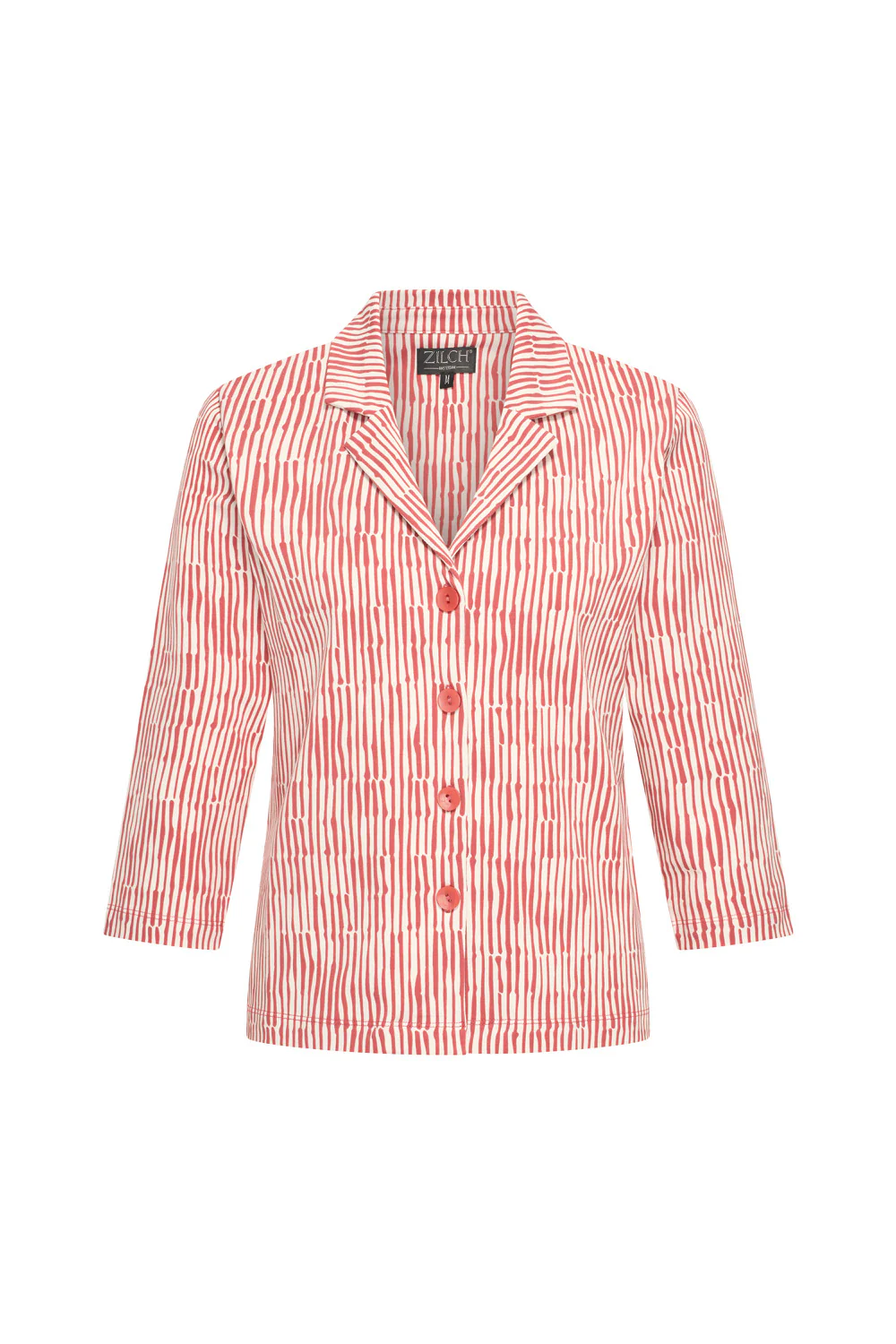 Jersey blouse met driekwart mouwen en reverskraag - Image 4