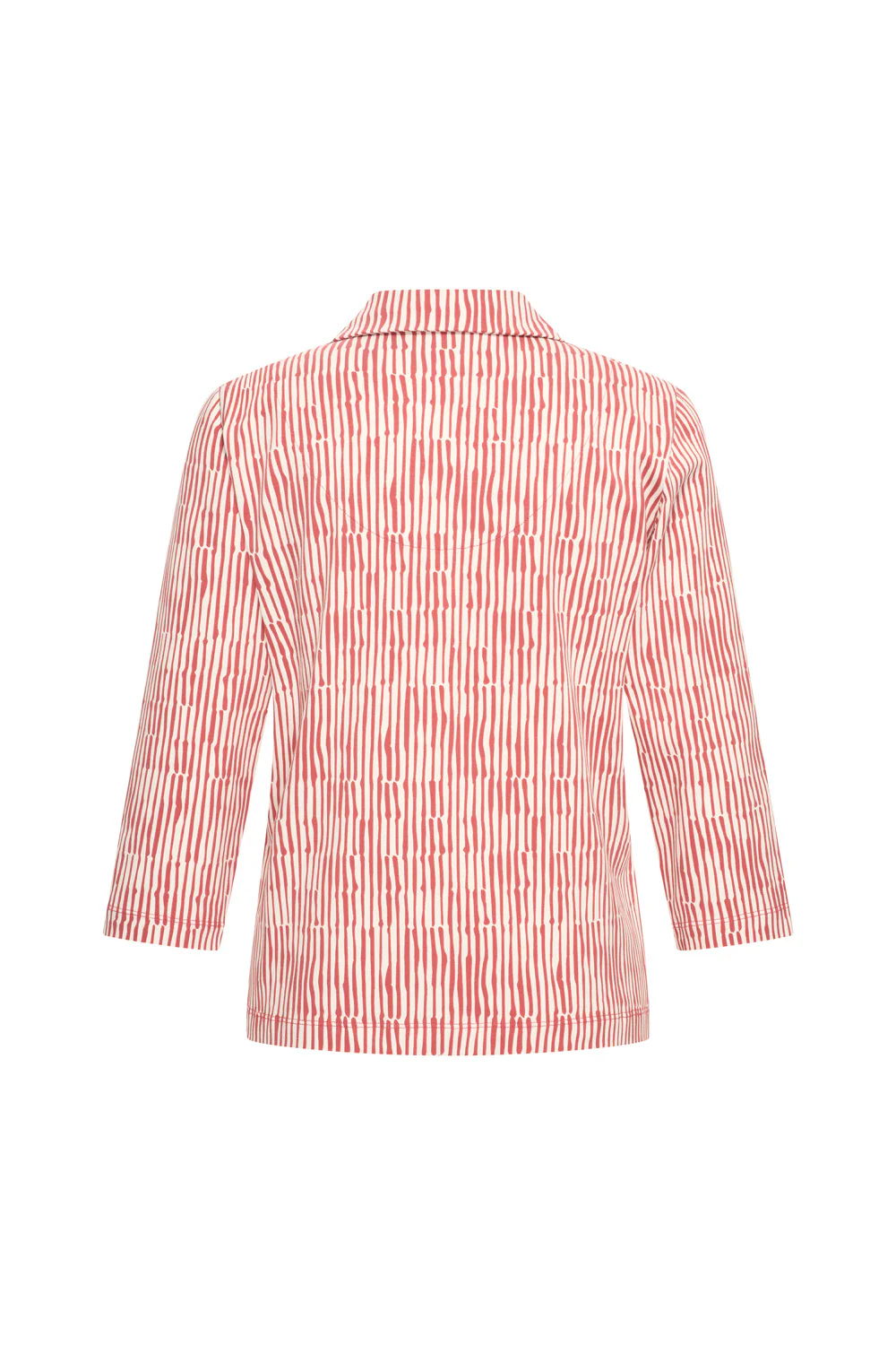 Jersey blouse met driekwart mouwen en reverskraag - Image 5