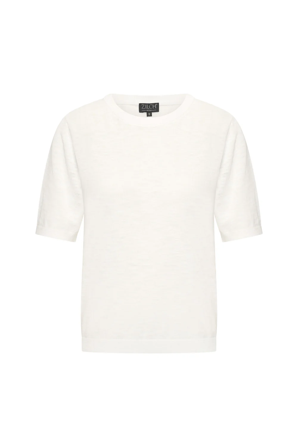 Gebreid katoenen shirt met ronde hals