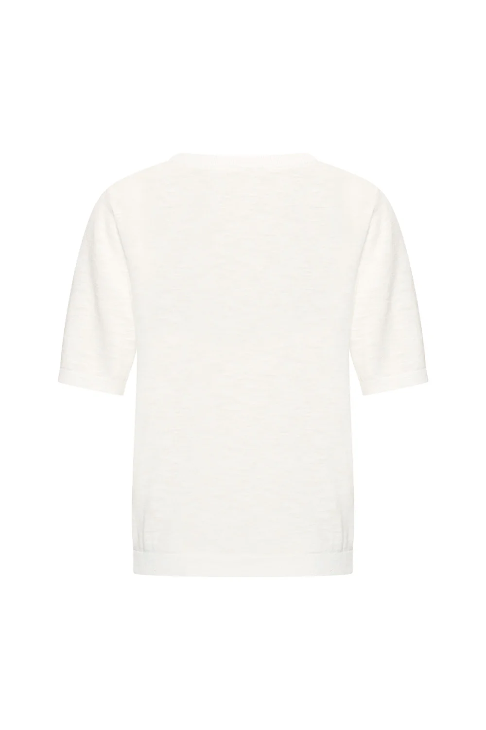 Gebreid katoenen shirt met ronde hals - Image 2