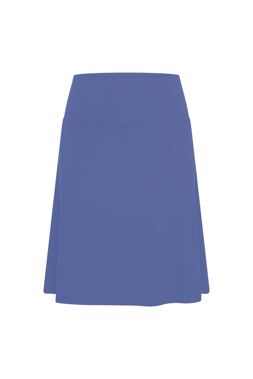 Wijdvallende viscose rok met brede band - Image 3