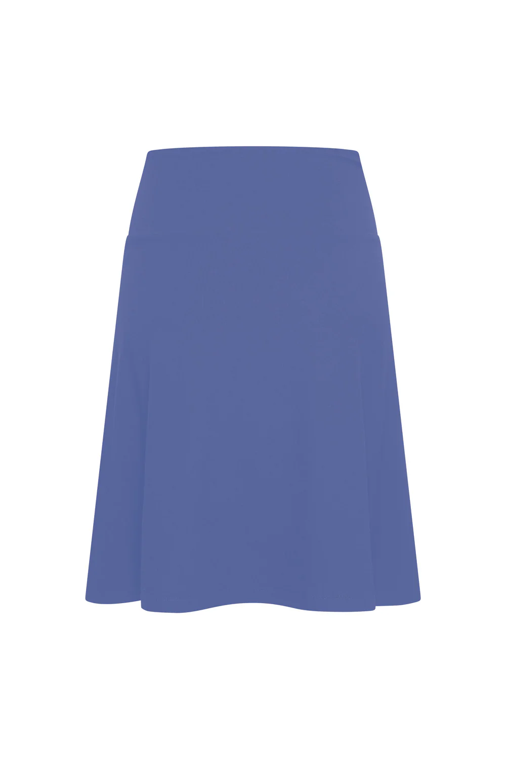 Wijdvallende viscose rok met brede band - Image 4