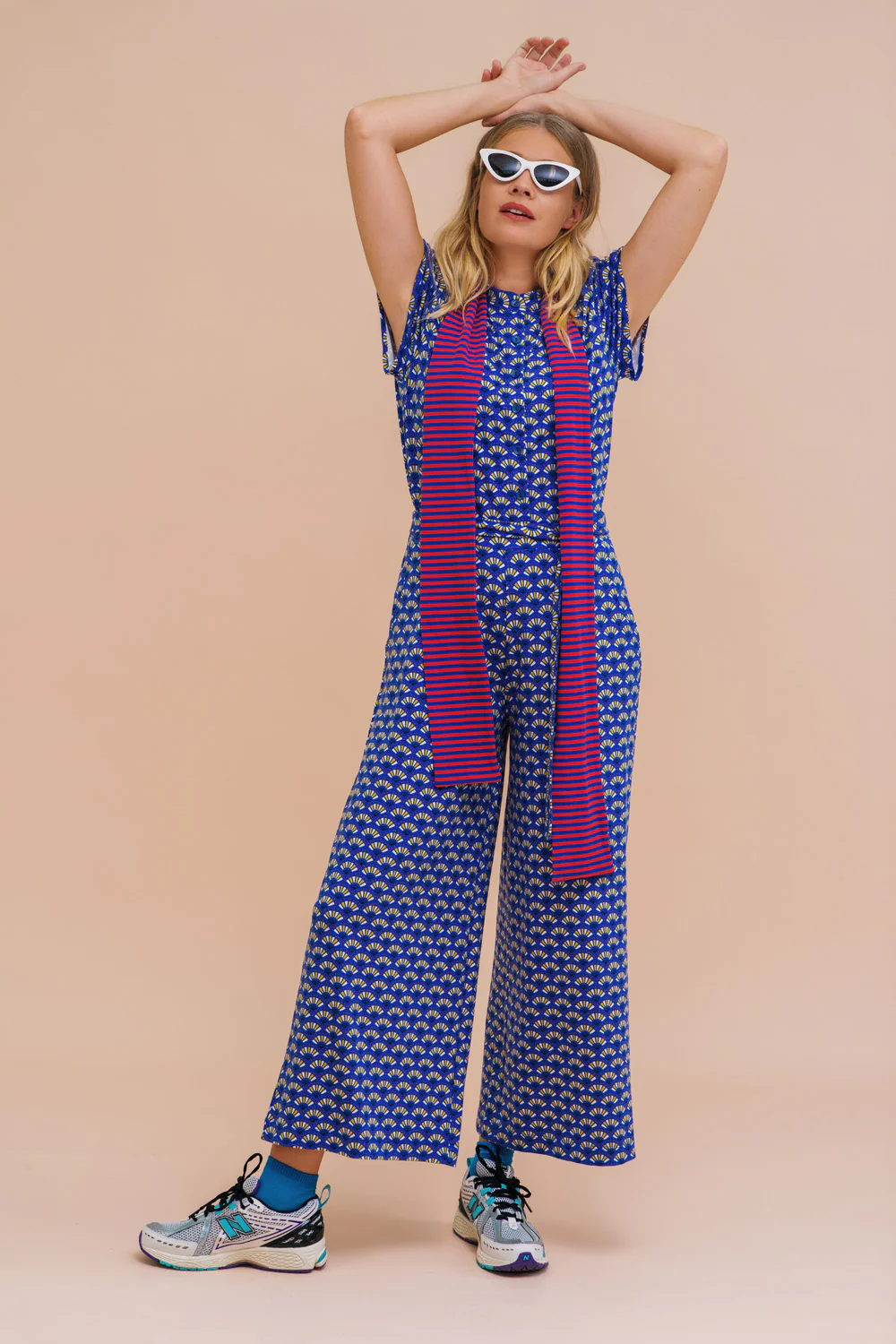Soepele broek met wijde pijpen van ecovero viscose - Image 5