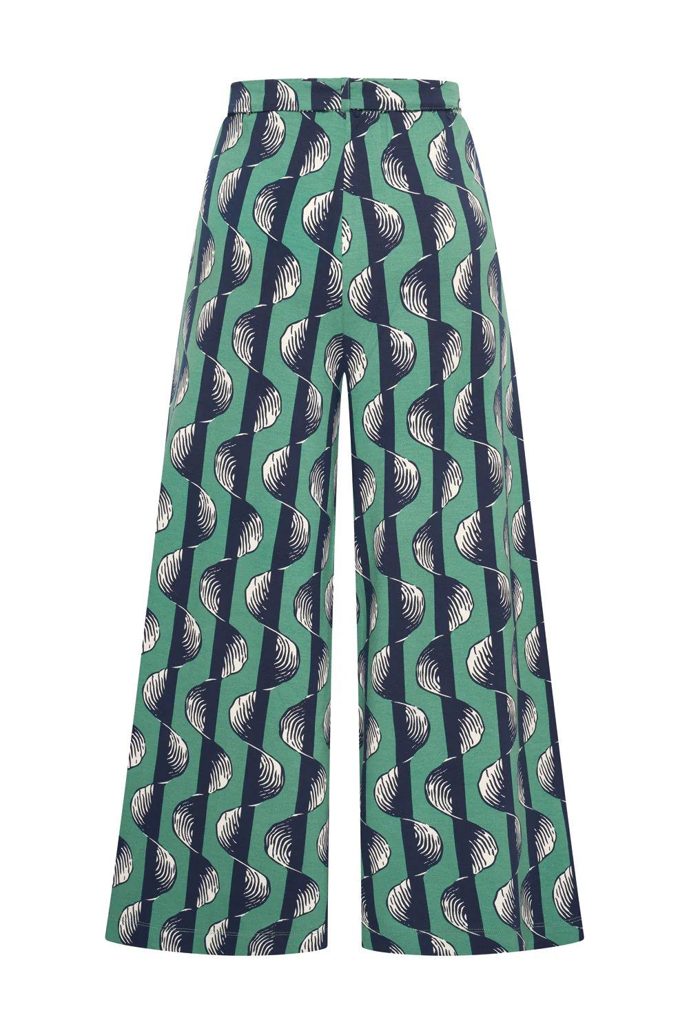 Soepele broek met wijde pijpen van ecovero viscose - Image 9