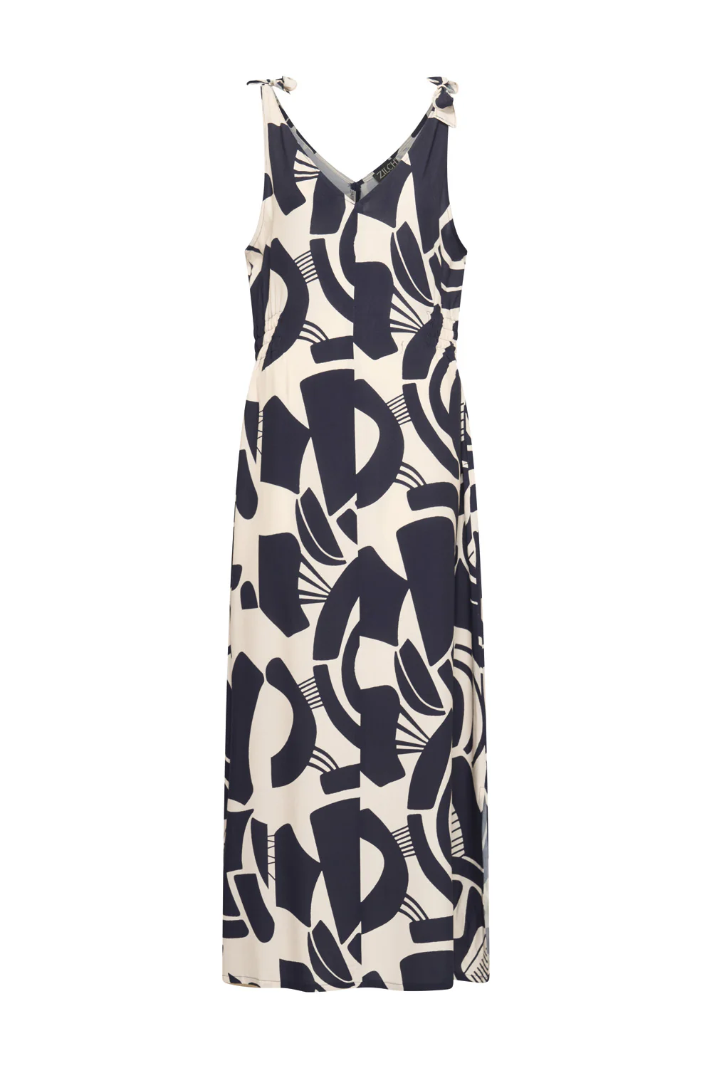 Lange, soepele, EcoVero viscose jurk met print - Image 4