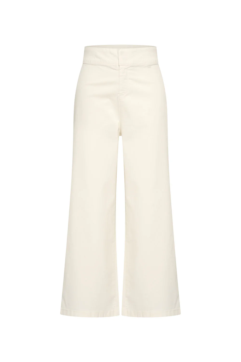 Katoenen broek met hoge taille - Image 4