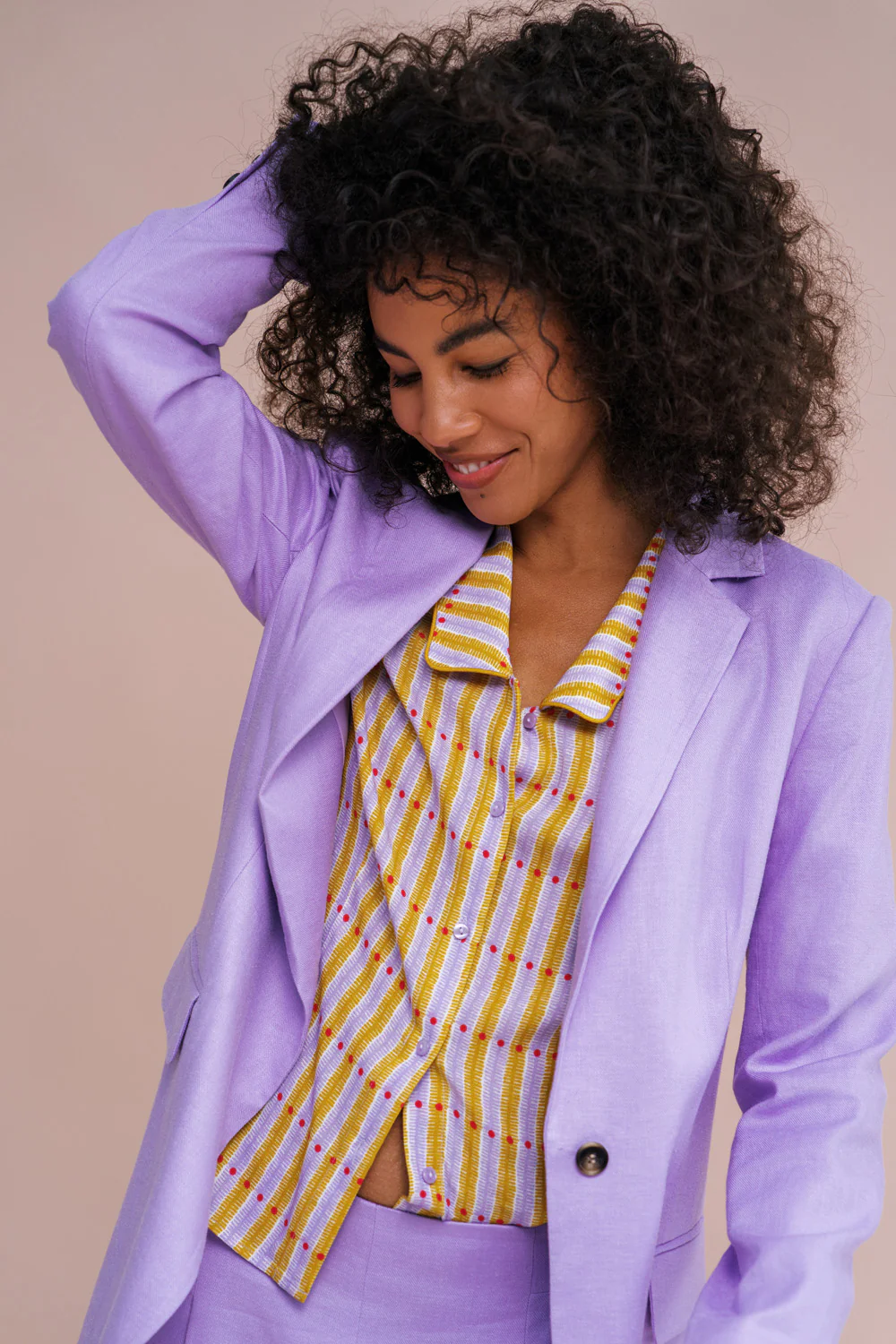 Chiffon blouse met kraagje - Image 5