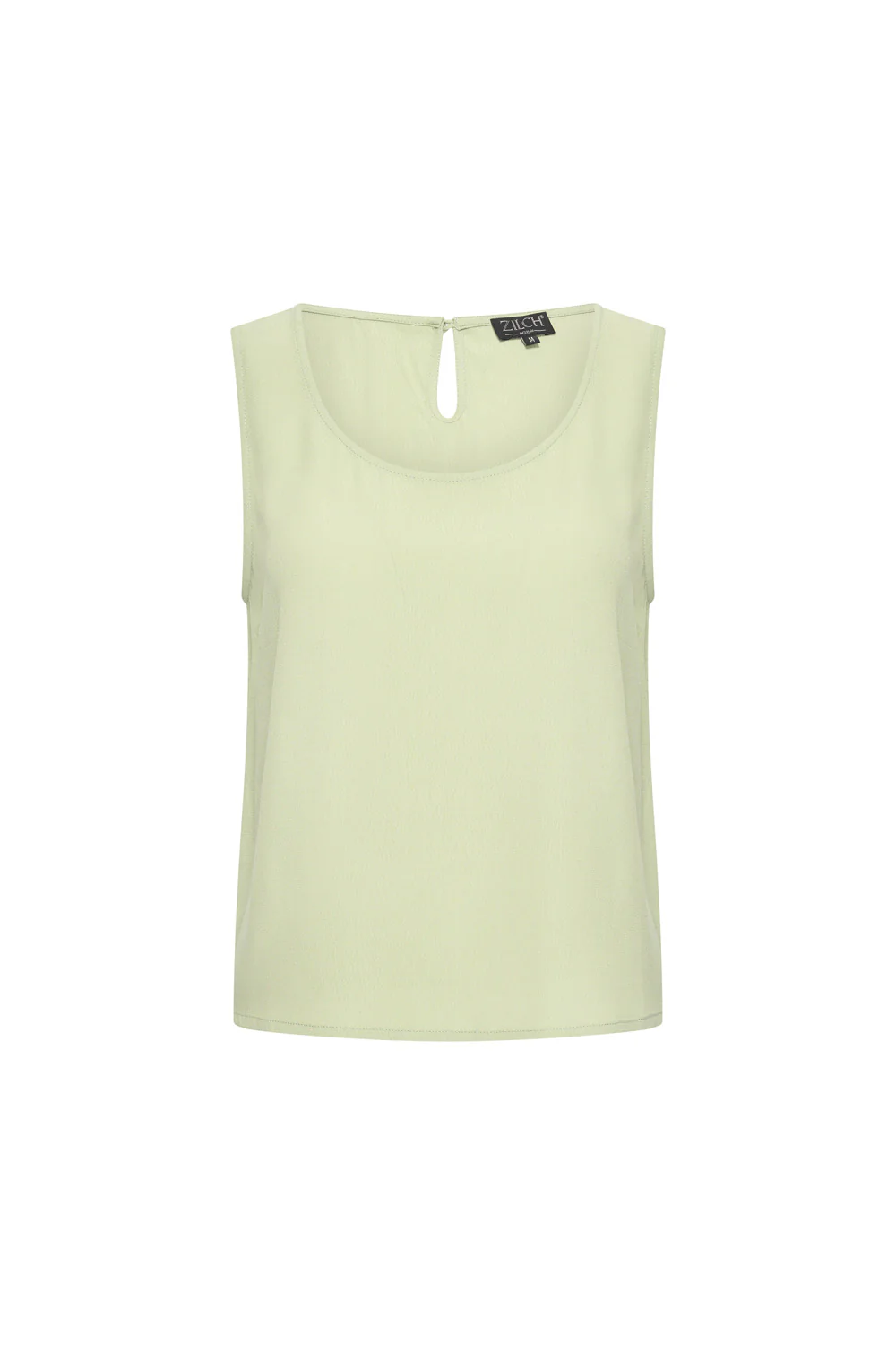Mouwloze top van viscose crêpe