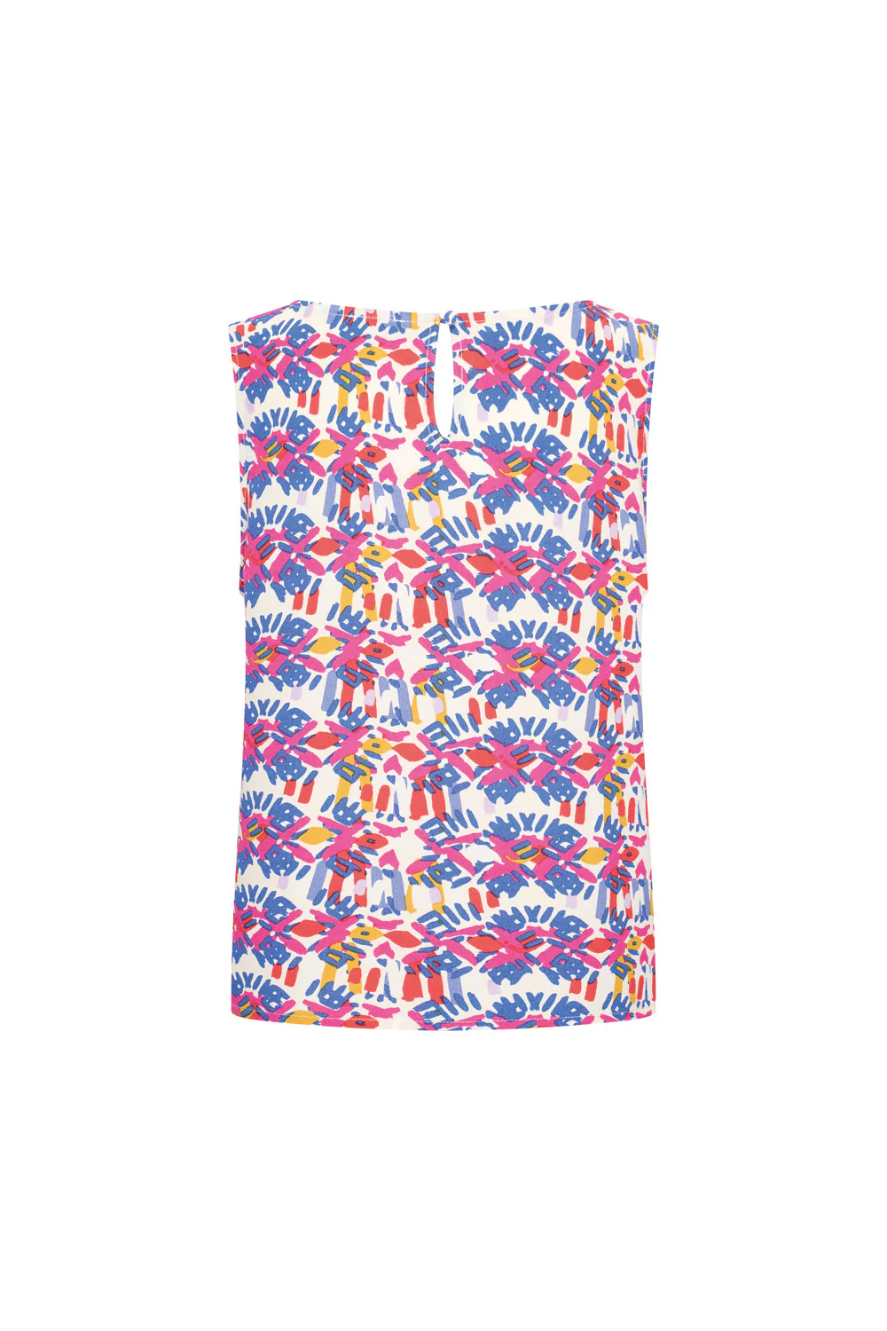 Luchtige, los vallende, mouwloze top van 100% viscose - Image 2