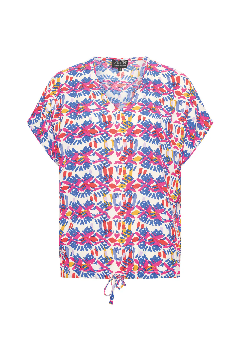 Top met koordje in de taille, van heerlijk en luchtig viscose