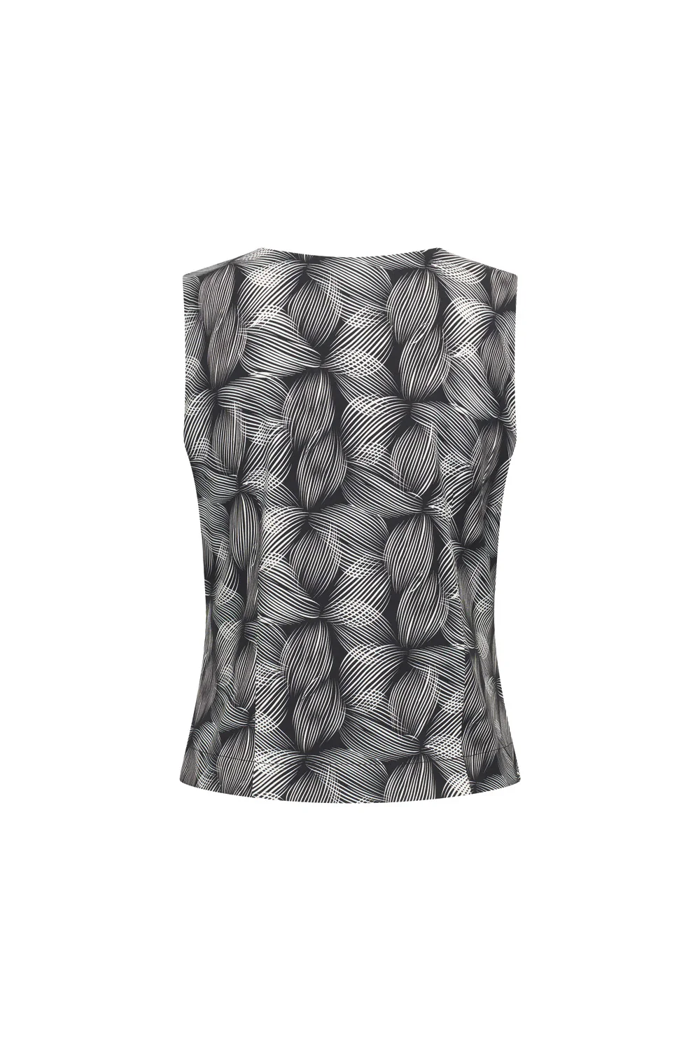 Top met grafische print en knoopjes - Image 2