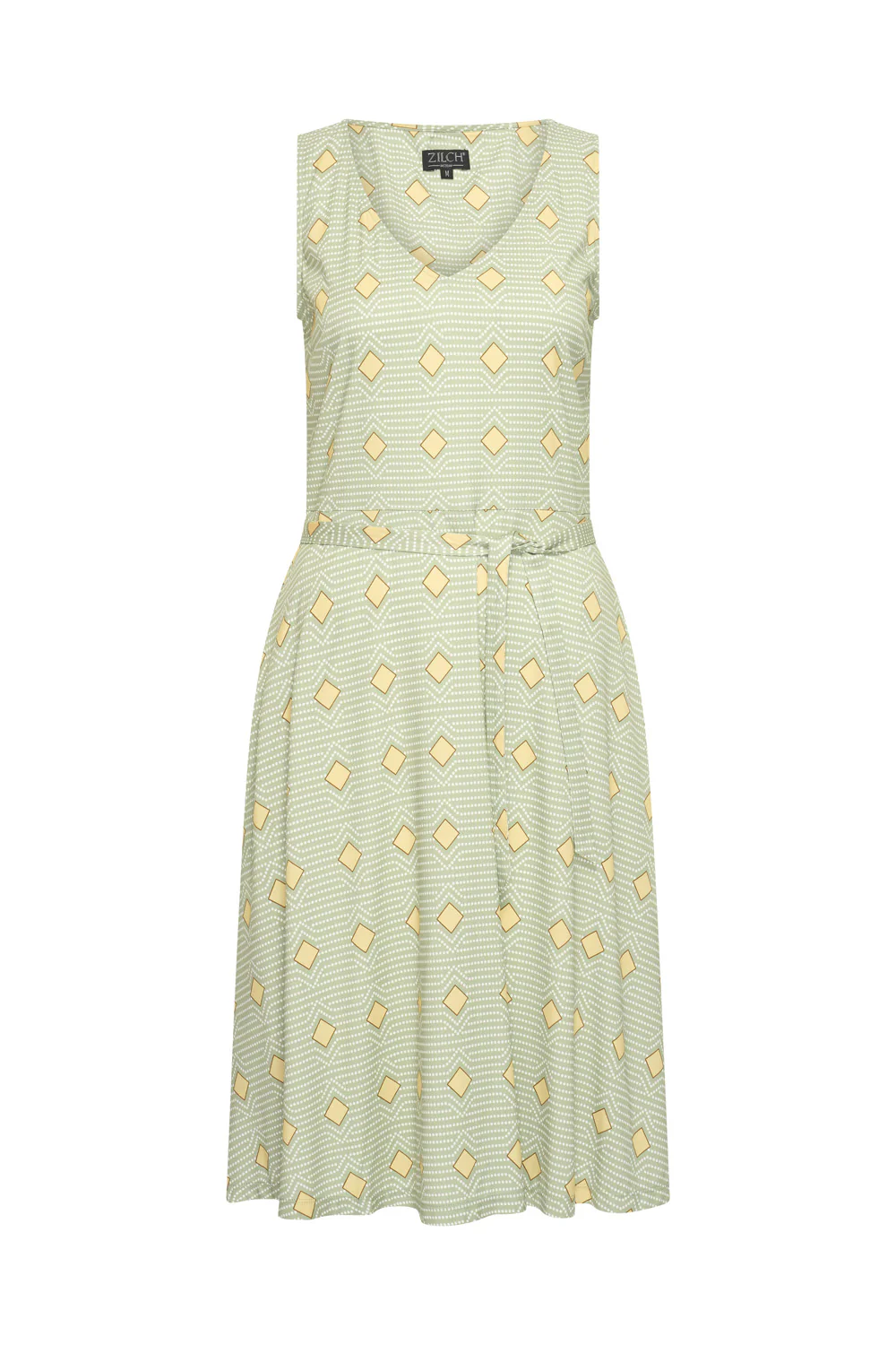 Mouwloze midi jurk met ceintuur - Image 2