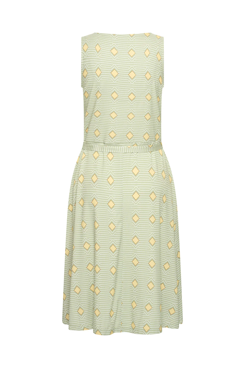 Mouwloze midi jurk met ceintuur - Image 3