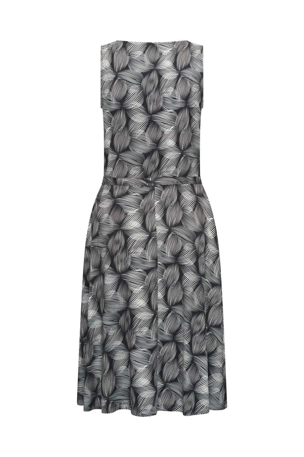 Mouwloze midi jurk met ceintuur - Image 5