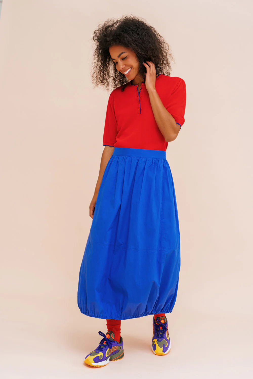 Los vallende top van luchtige viscose breisel - Image 4